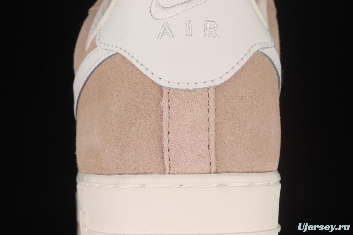 NIKE Air Force 1y07 white brown wheat low-top casual board shoes LZ6699-522