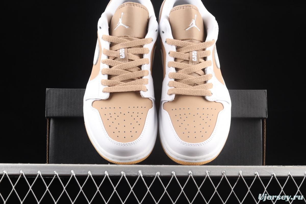 Air Jordan 1 Low white and yellow low side culture leisure sports shoes DN6999-100