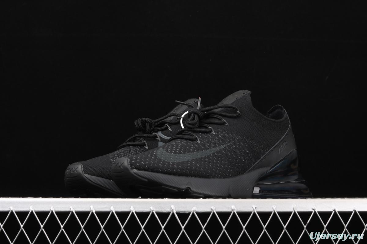 NIKE Air Max 270Flyknit retro style half palm air cushion running shoes AO1023-005