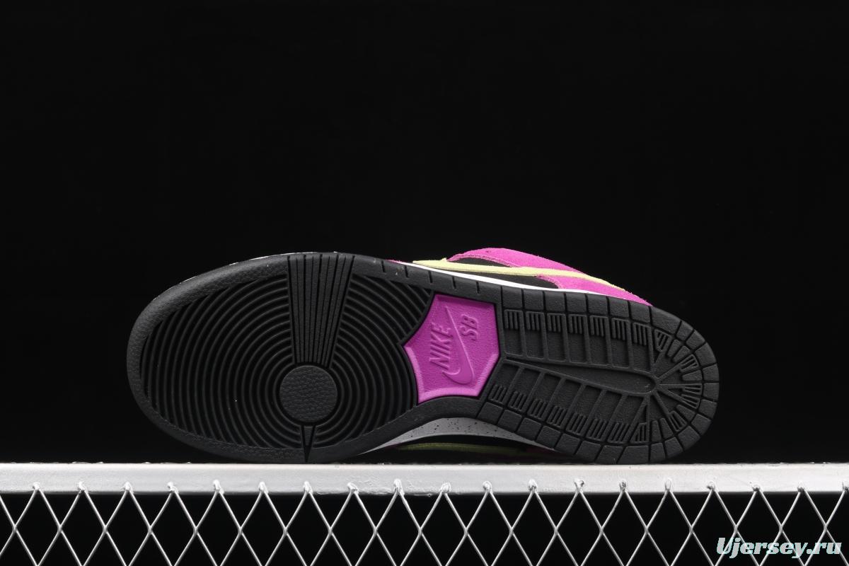 NIKE DUNK SB Low SP black rose red retro low-top leisure sports skateboard shoes BQ6817-501