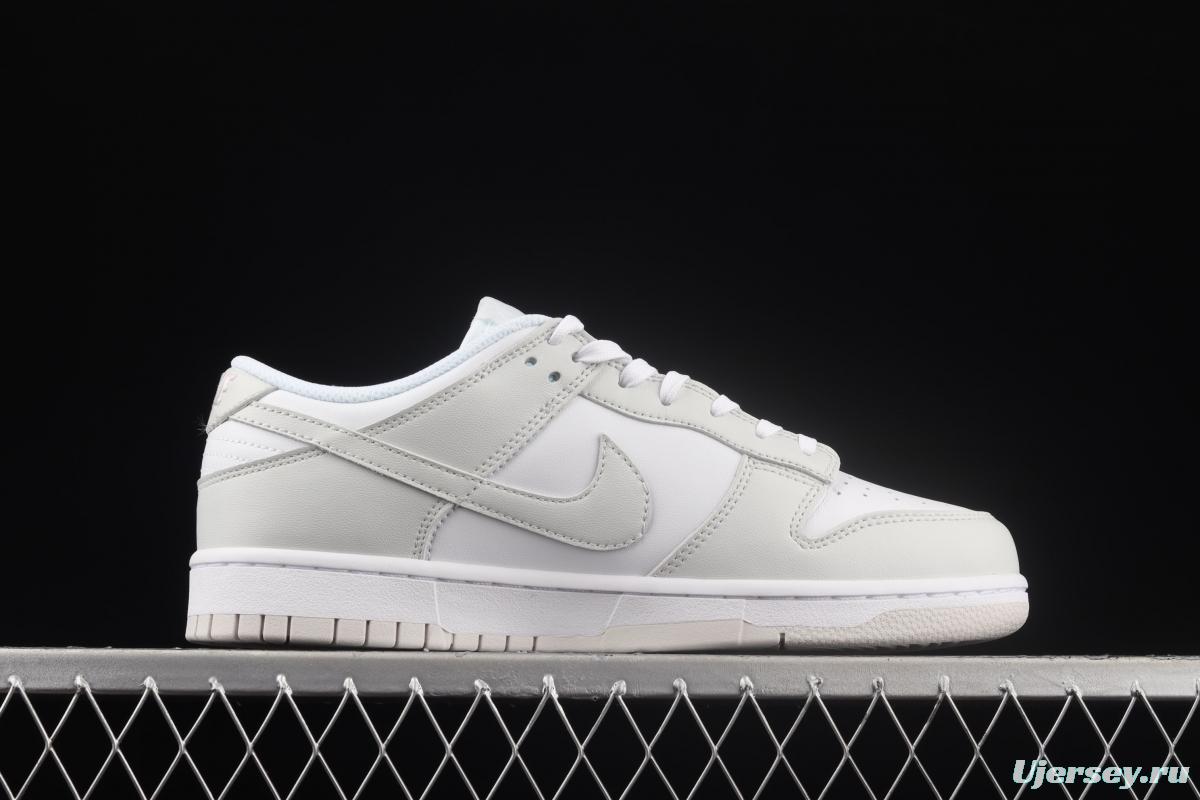 NIKE SB DUNK Low dunk series white light gray color matching low-side leisure sports skateboard shoes DD1503-103