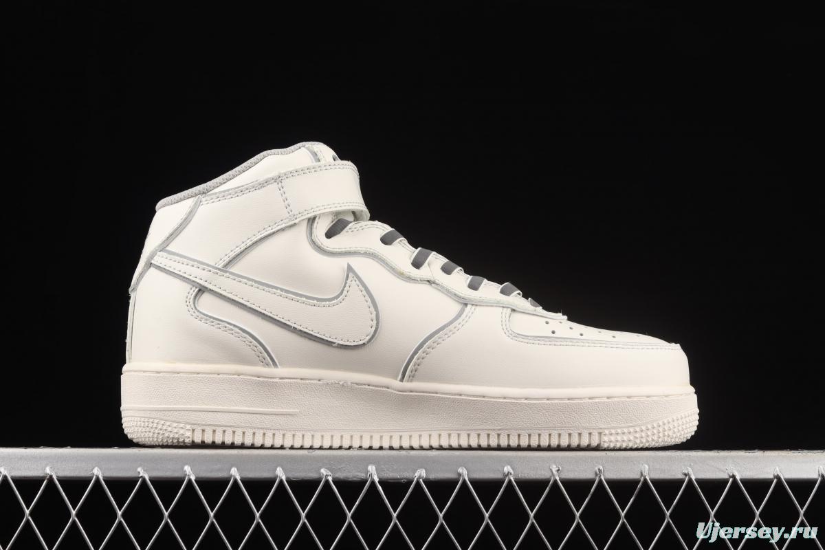 NIKE Air Force 11607 Mid 3M reflective medium side leisure sports board shoes AQ1218-118,