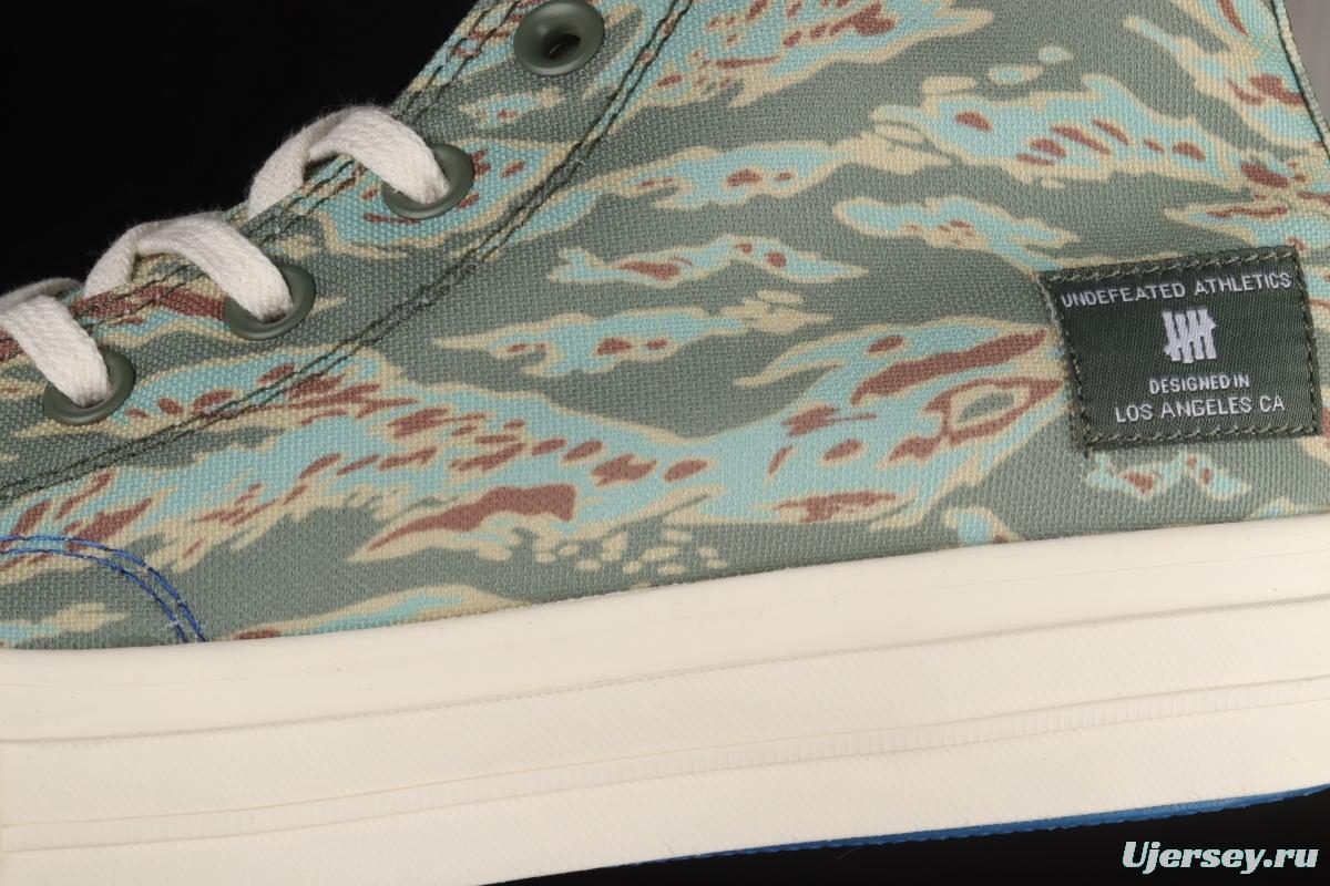 UNDEFEATED x Converse Half Chuck 70 Mid year of the Tiger pattern limited high-top casual board shoes 172397C