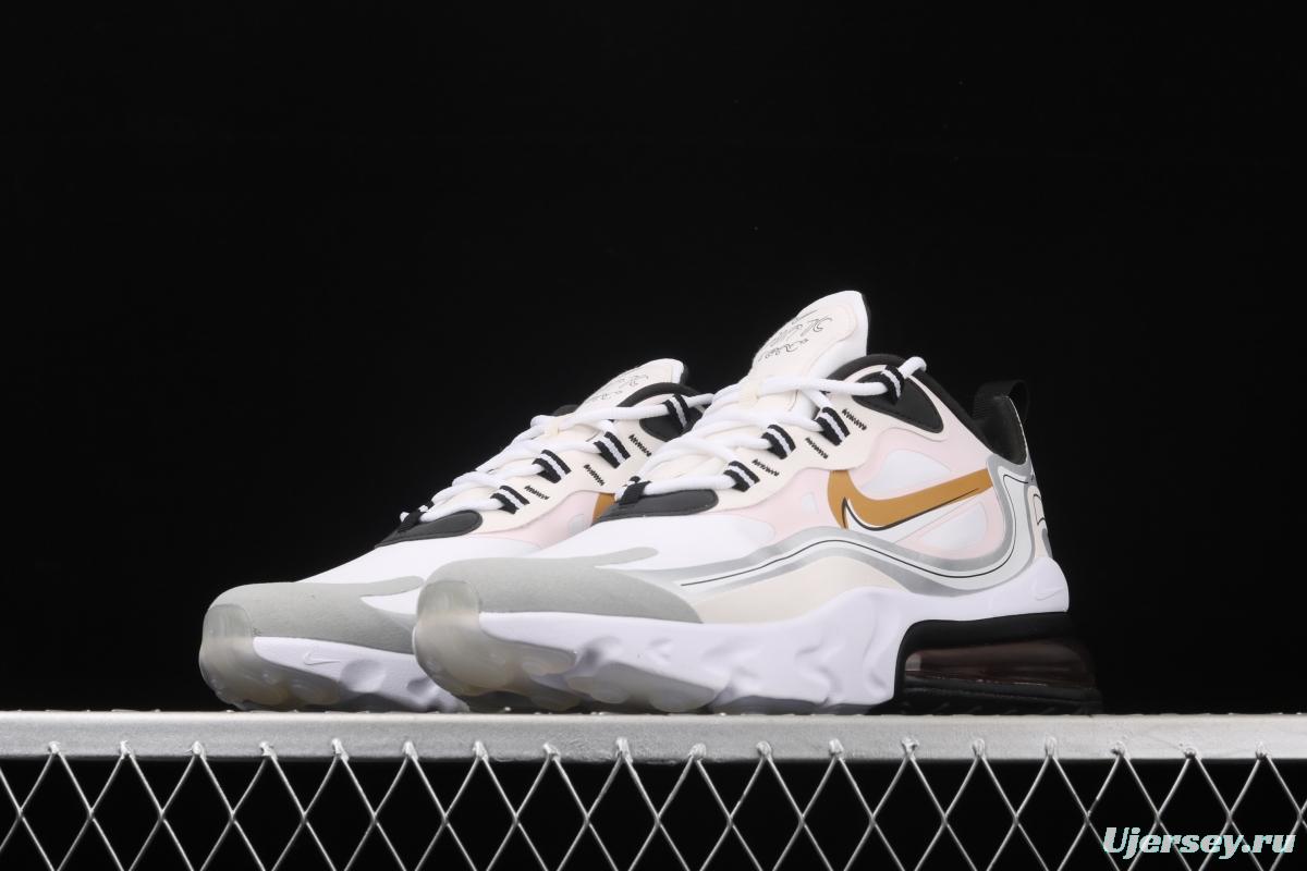 NIKE Air Max 270React new high-frequency mesh hollowing out function half-palm air cushion running shoes CK4126-001