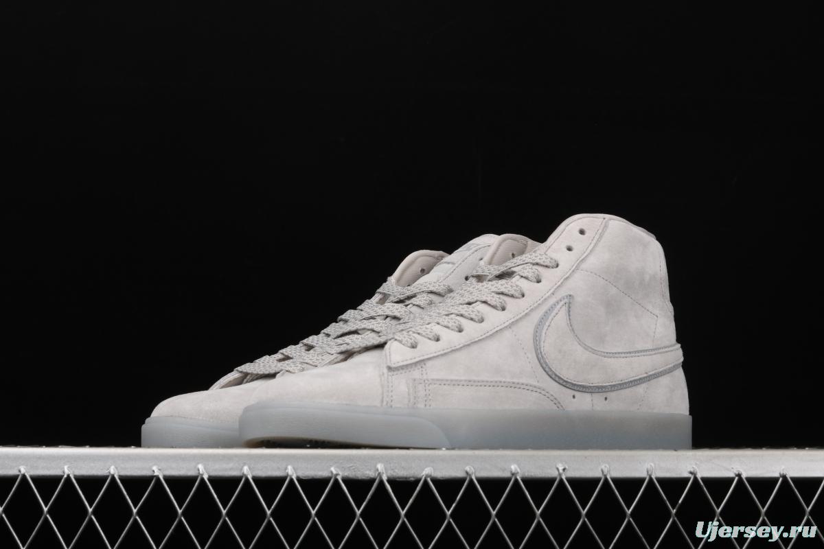 Reigning Champ x NIKE Blazer Mid Retro defending champion joint top suede 3M reflective high-top board shoes AV9375-005