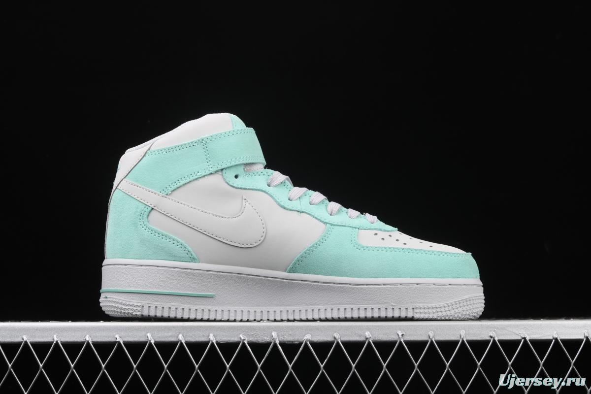 NIKE Air Force 11607 Lceland Green Rare Classic Chinese Bang Bang Leisure Sports Board shoes Leather Grey Tiffany Iceland Green 596729-301