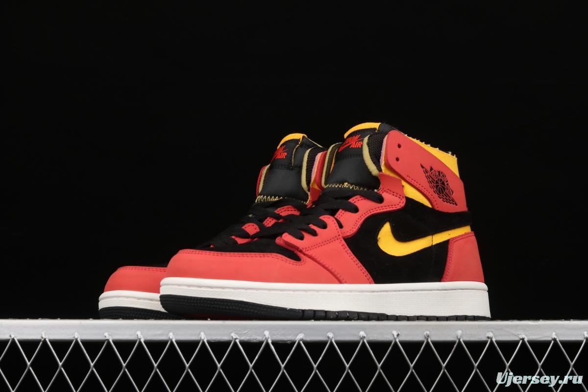 Air Jordan 1 Zoom CMFT AJ Black, Red, Yellow, CT0978-006