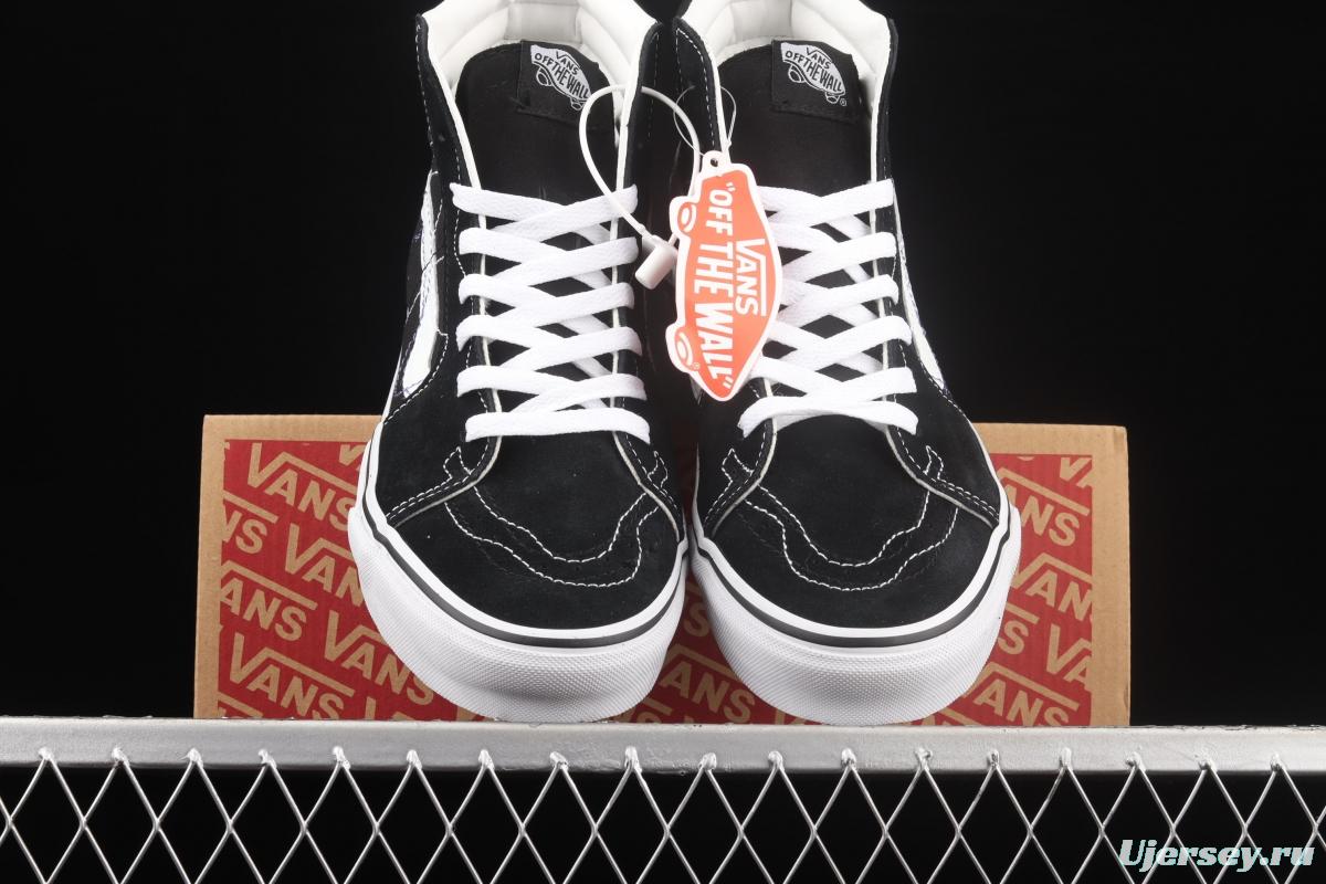 Vans Sk8-Hi joint line design black classic high-top casual board shoes VN0A4RWY2WT