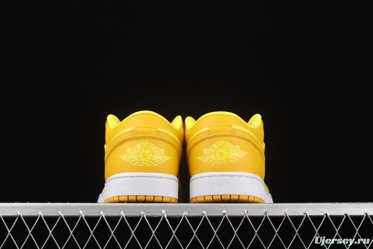 Air Jordan 1 Low lemon yellow low side culture leisure sports shoes DN6998-700