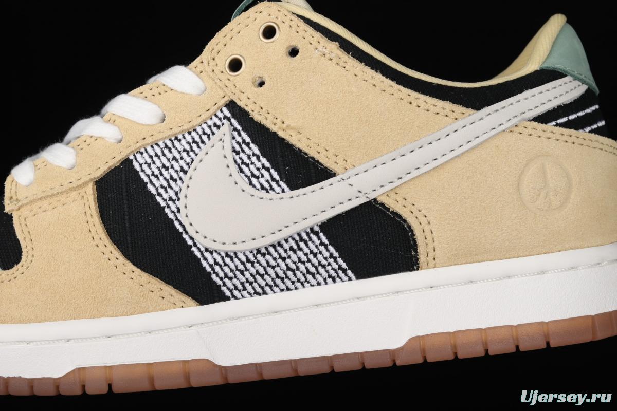 NIKE SB Low DUNK Rooted in Peace embroidery earth color limited low-top skateboard shoes DJ4671-294