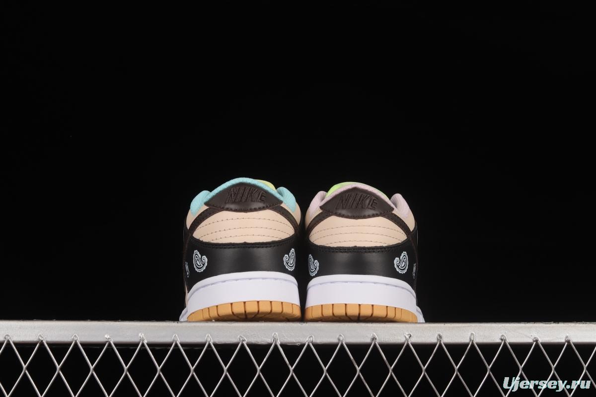 NIKE DUNK Low SE Free .99 Cashew Flower SB Buckle Shredded Backboard Fashion Casual Sneakers DH0952-001