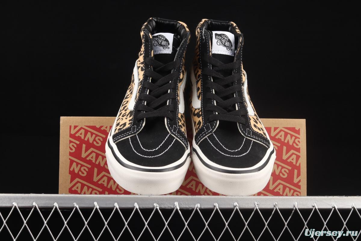 Vans UA SK8-Hi 38 DX Anaheim new leopard print high upper shoes VN0A38GFSGI