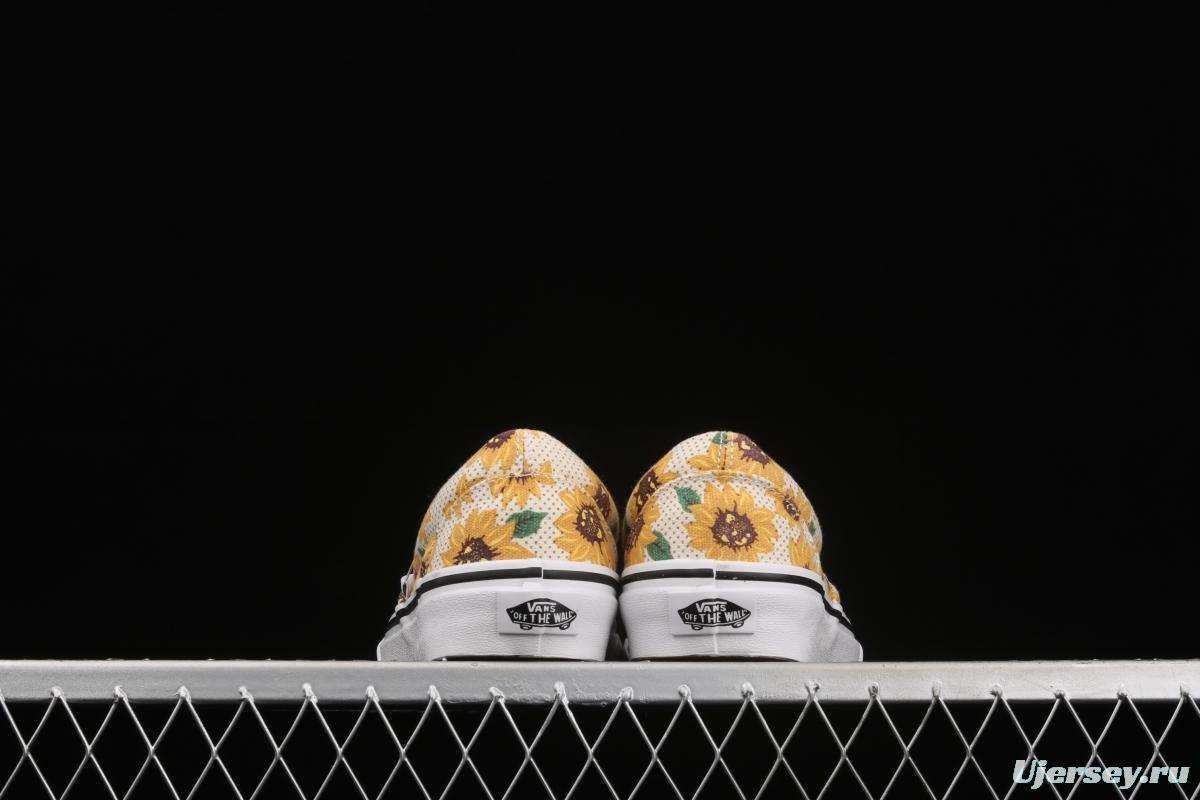 Vans Authentic Vance limited edition daisies printed low-top skateboard shoes VN0A5ZMRFN0