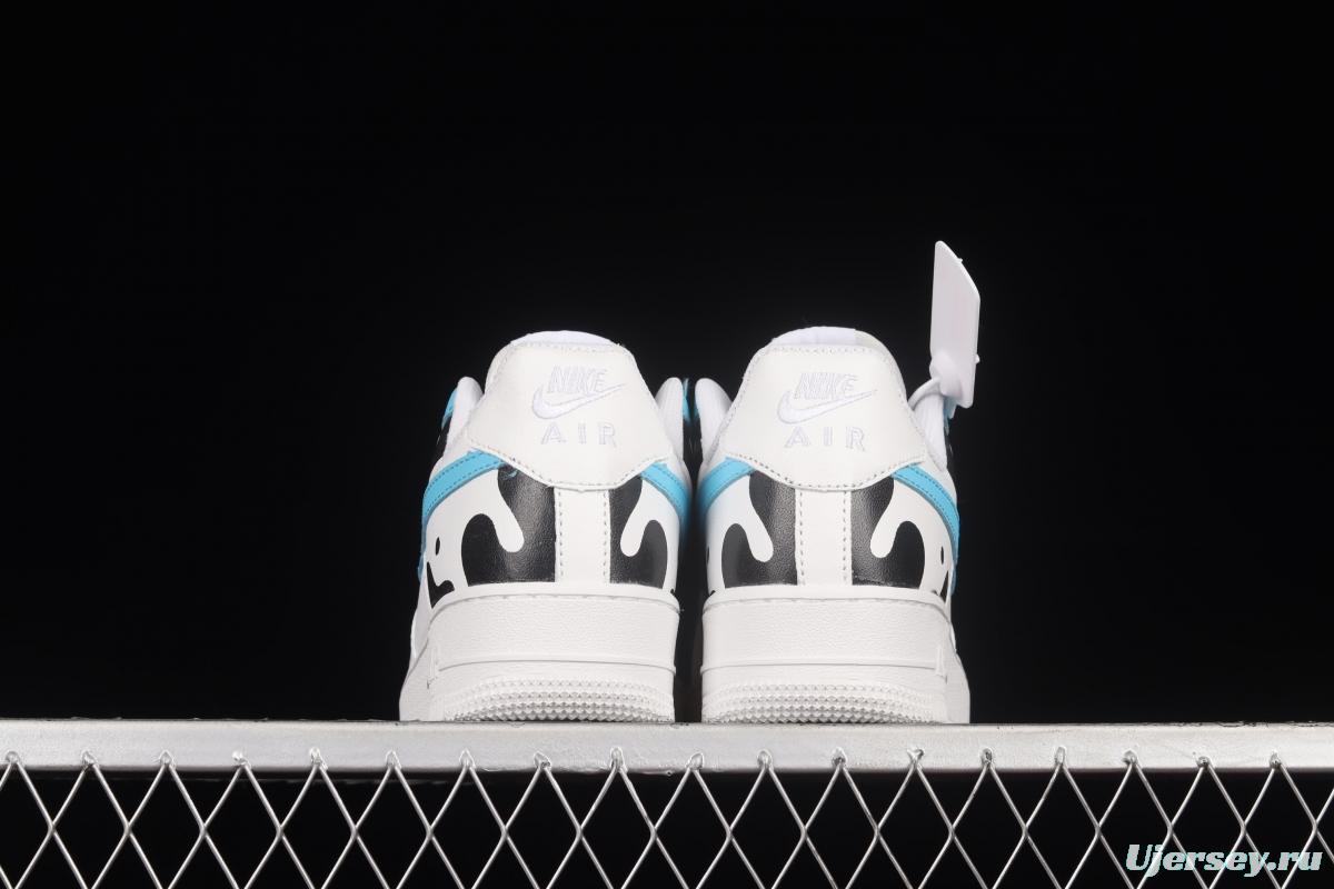 NIKE Air Force 1'07 Low Cow Pattern Low Top Casual Sneakers DD8959-100