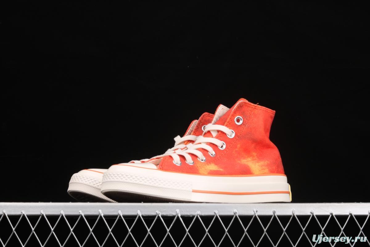 Concept x Converse joint style peach color matching high-top leisure board shoes 170590C