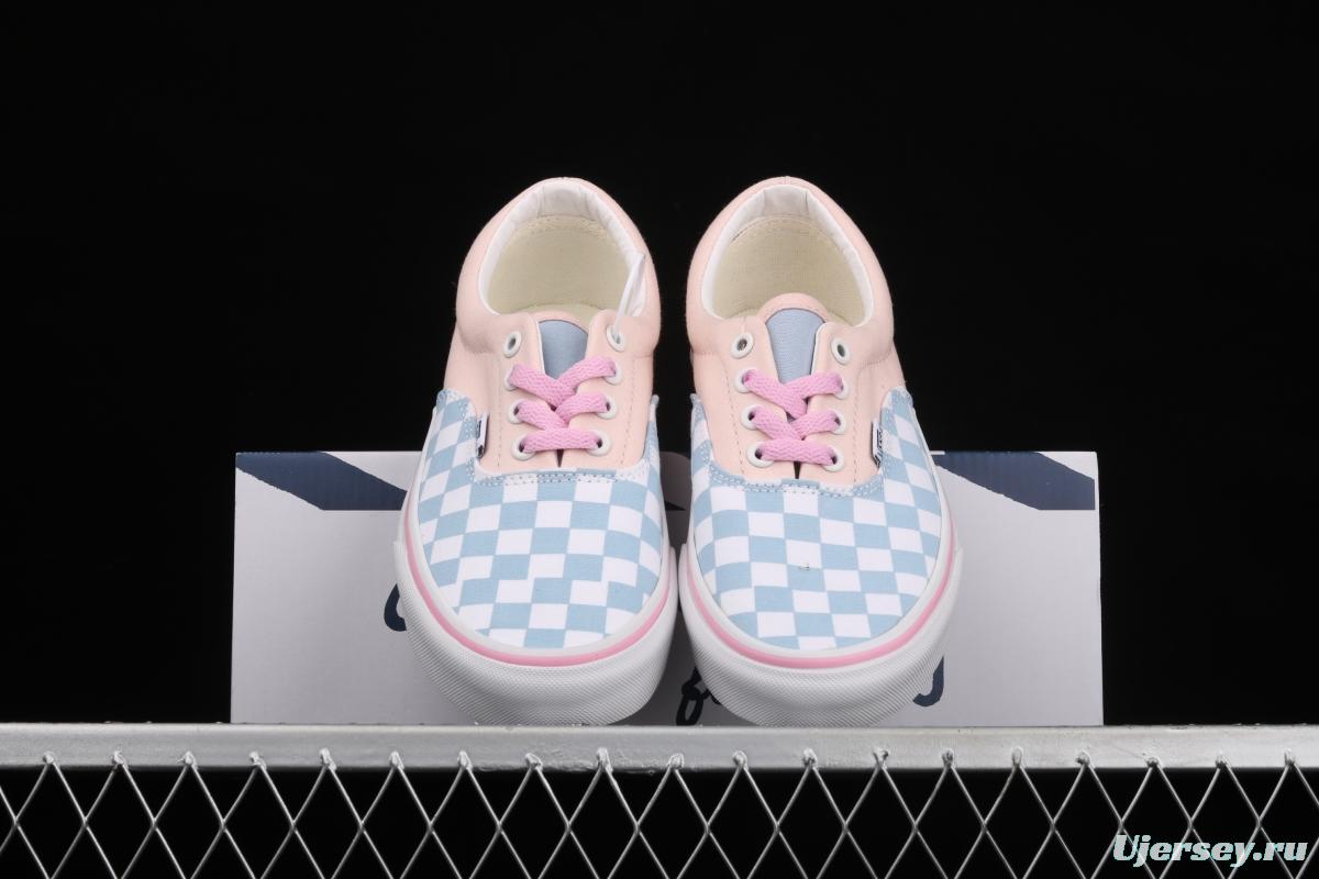 Vans Era blue powder checkerboard low-top casual board shoes VN0A4BV5VEG