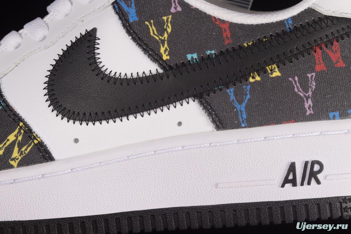 NIKE Air Force 1'07 Low MLB Yankees Joint Name Starry Color Low-Top Casual Sneakers 315122-444