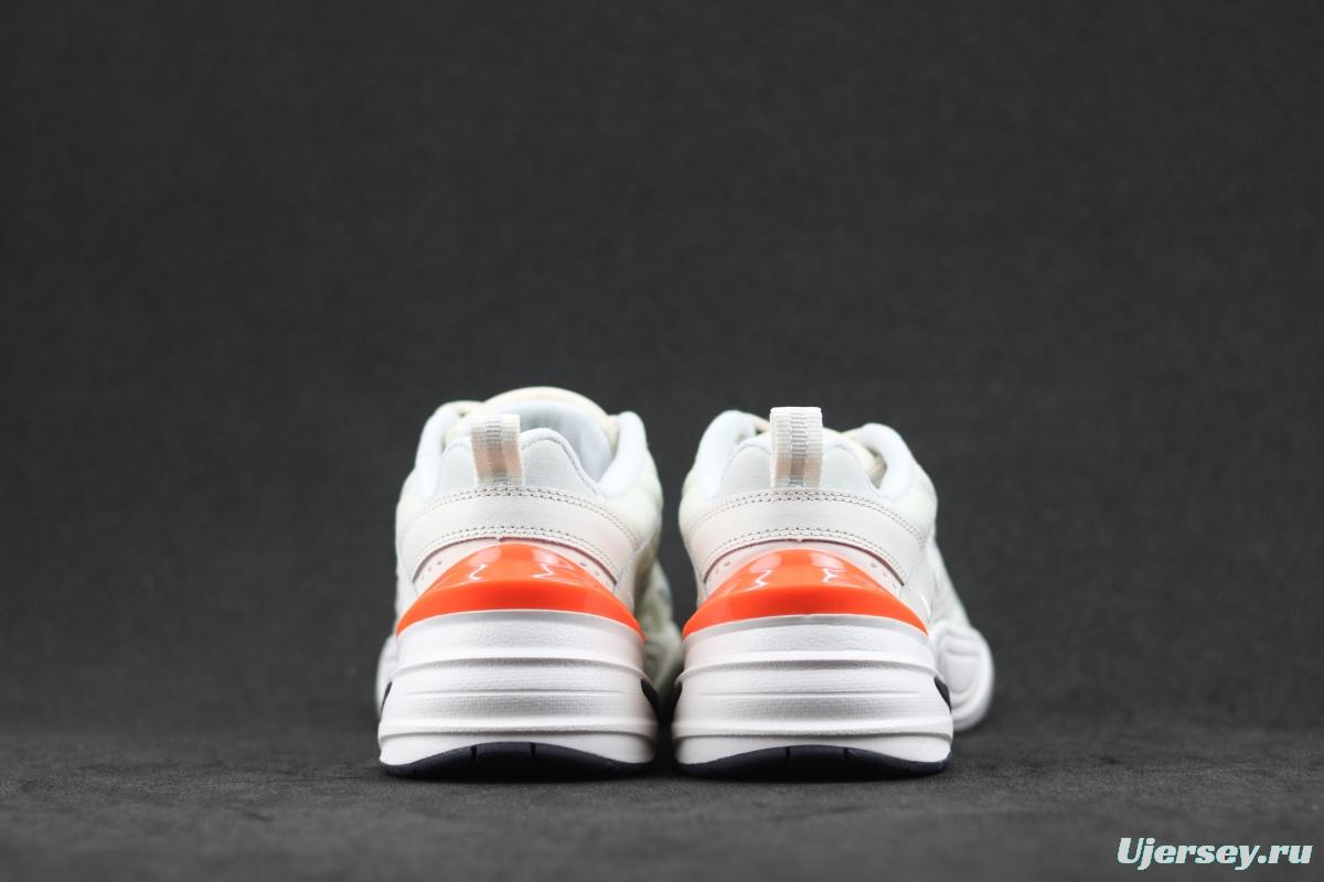 NIKE M2K Tekno white orange color retro sports daddy shoes AV4789-001
