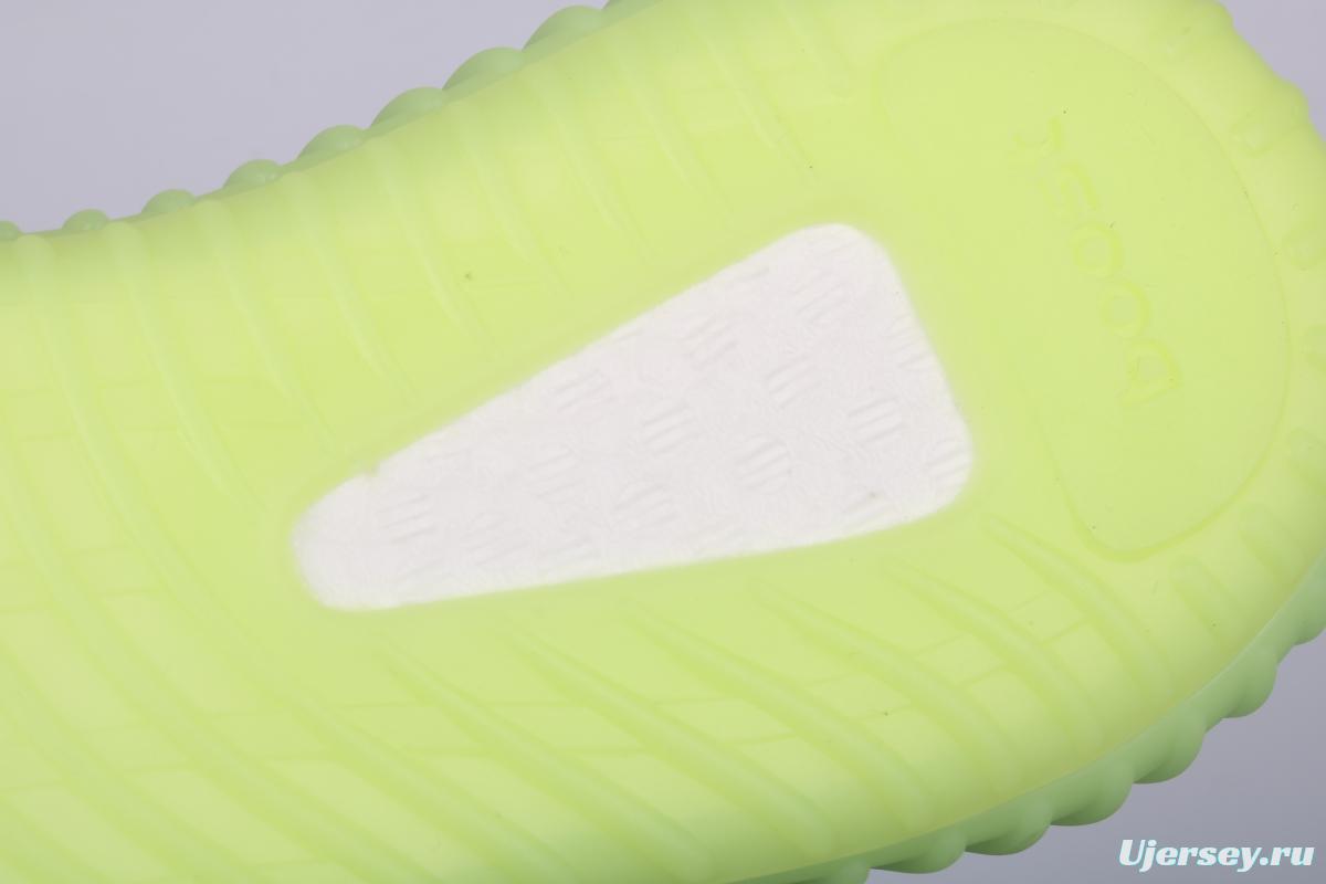 Adidas Yeezy 350 Boost V2 EG5293 Darth Coconut 350 second generation fluorescent green hollowed-out silk color matching