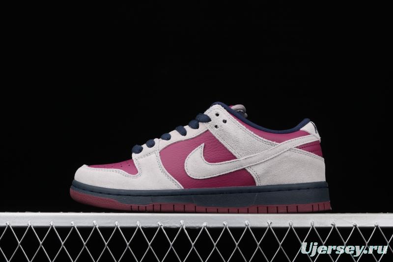 NIKE DUNK Low SB True Berry Bordeaux red and gray dunk series low-side leisure sports skateboard shoes BQ6817-001