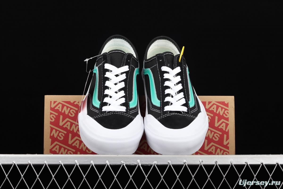 Vans Style 36 new edge half crescent toe black bran fruit green low-top casual board shoes VN0AWM33FJ