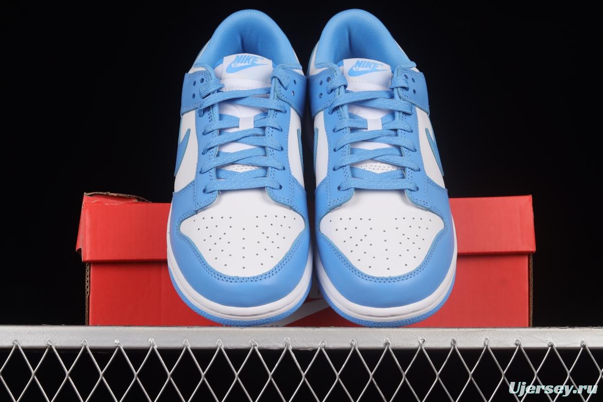 NIKE DUNK Low University Blue white blue North Carolina white and blue dunk series low-top casual sports skateboard shoes DD1391-102