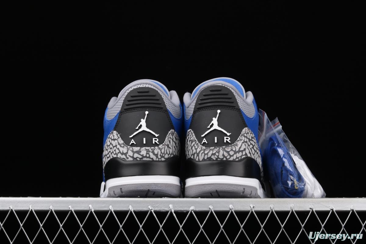 Air Jordan 3 Varsity Royal AJ3 Joe 3 head Royal Blue CT8532-400