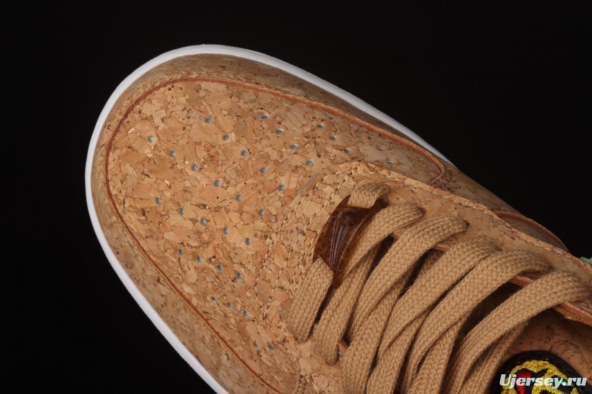 NIKE Air Force 1x07 Low cork color low-top casual board shoes CZ0338-200