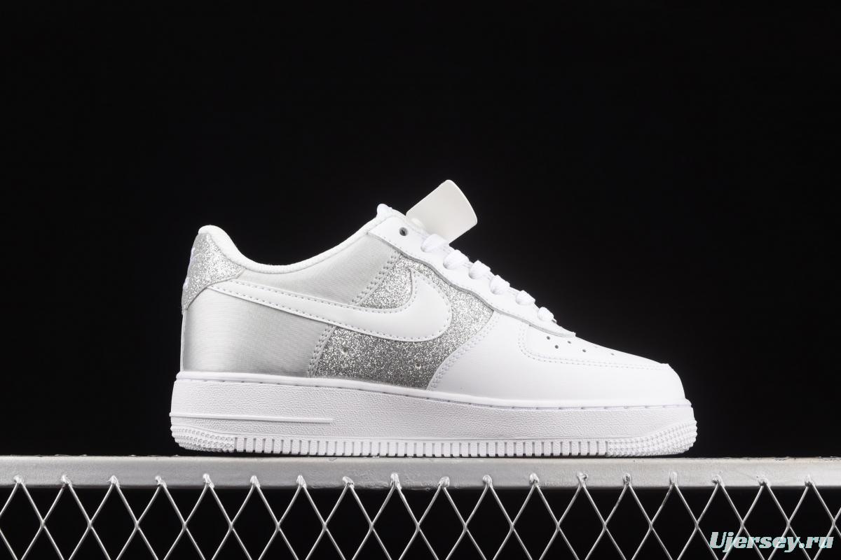 NIKE Air Force 1' 07 Lx silver color matching low upper shoes DD6629-100