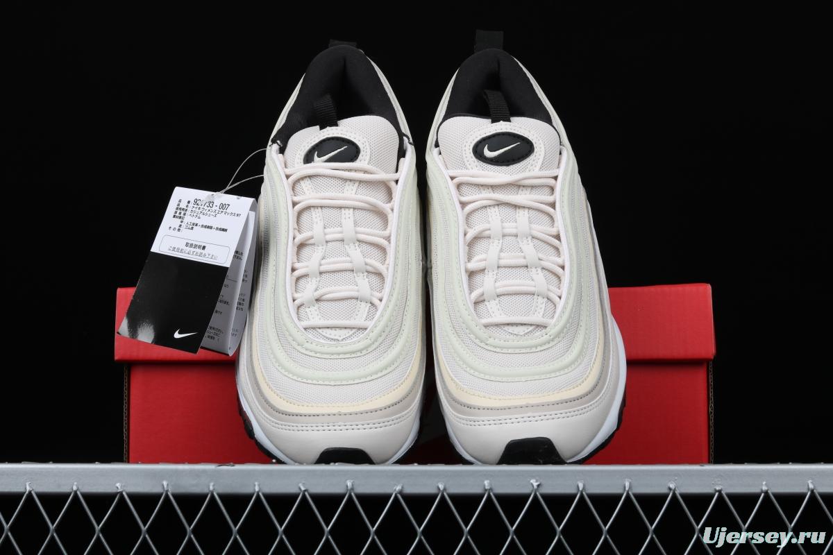 NIKE Air Max 97m white full palm air cushion running shoes 921733-007