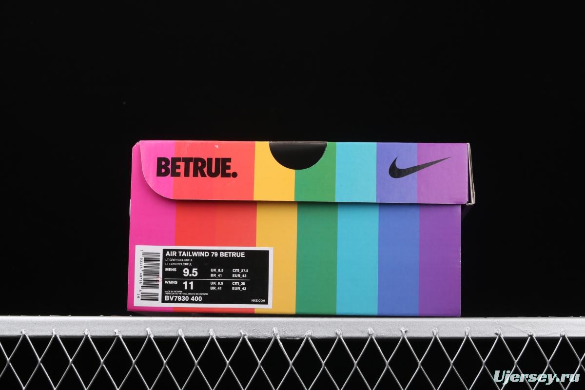 NIKE Air Tailwind 79 Betrue pride month rainbow retro running shoes BV7930-400