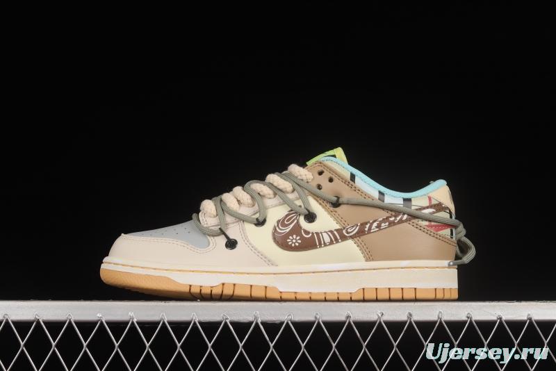 NIKE DUNK Low SE Free .99 Cashew Flower SB Buckle Shredded Backboard Fashion Casual Sneakers DH0952-001