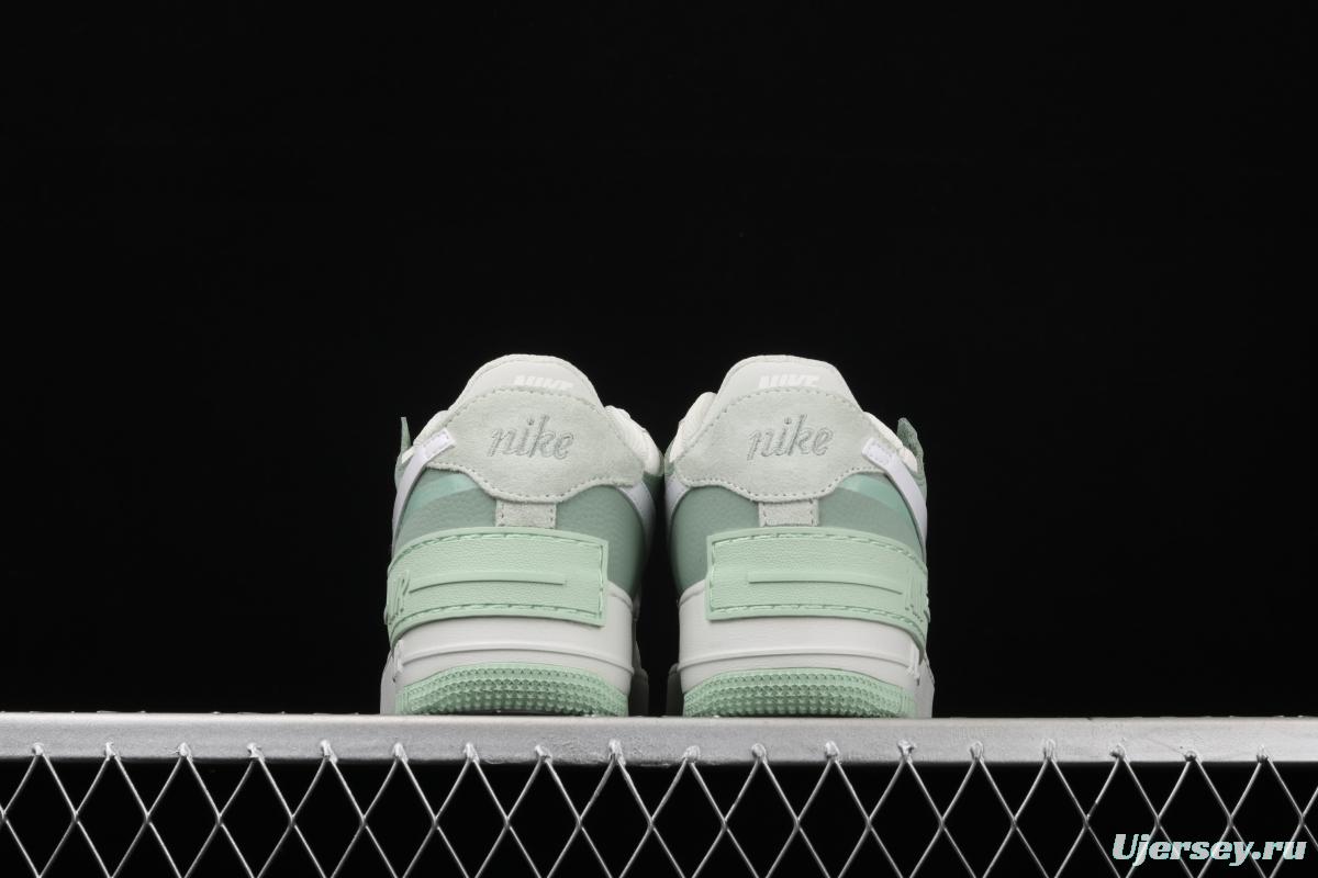 NIKE Air Force 1 ShAdidasow light weight heightened low-top 100-board shoes CW2655-001