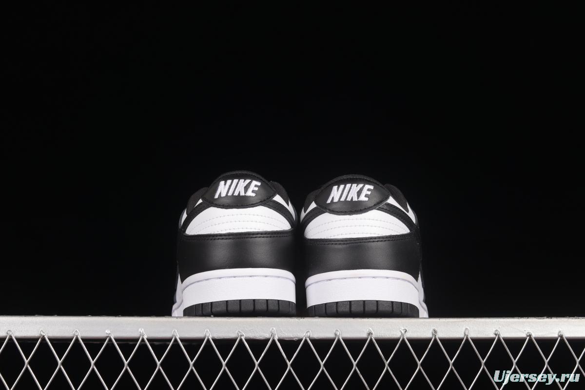 NIKE SB DUNK Low prm black and white panda SB buckle broken backboard fashion casual shoes DD1391-100