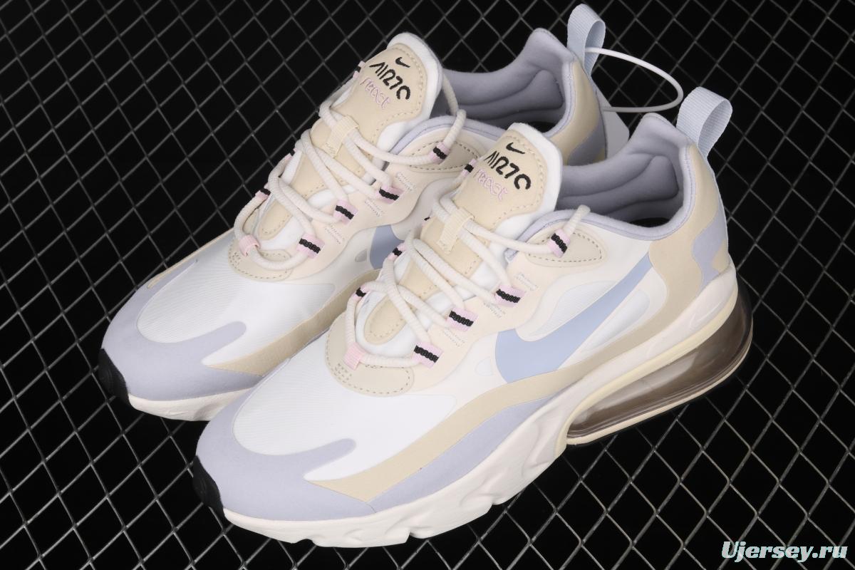 NIKE Air Max 270React new high-frequency mesh function half-palm air cushion cushioning running cloth shoes CT1287-100