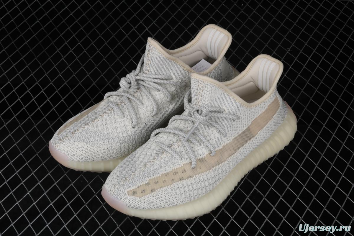 Adidas Yeezy 350 Boost V2 FV3254 Darth Coconut 350 second generation beard white hollowed-out star color