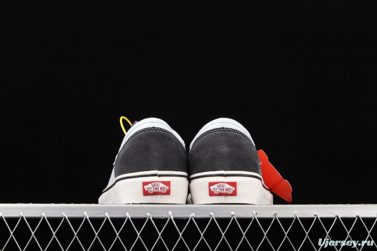 Vans Style 36 grayish blue new half-crescent toe low-top casual board shoes VN0A3DZ32BR