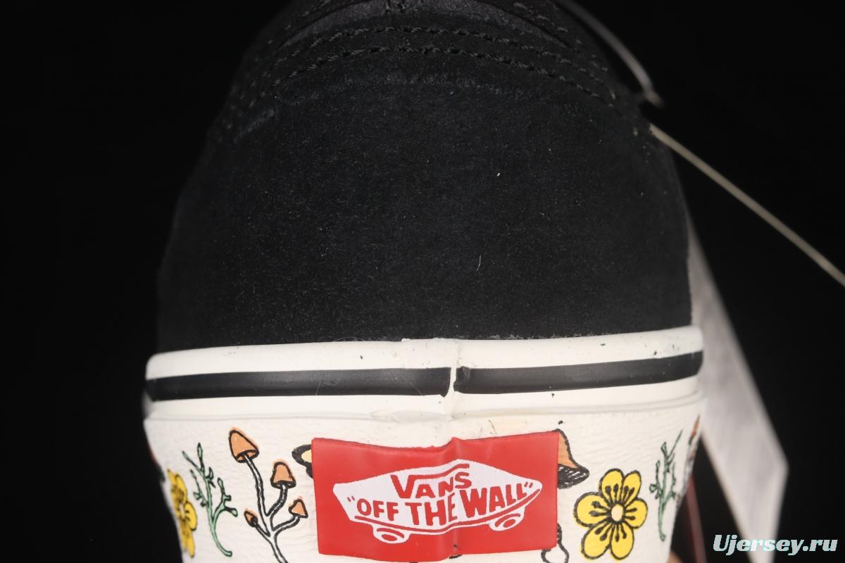 Vans Style 36 Decon SF Black and Grey spliced Butterfly Flower Leisure Board shoes VN0A5HYRA1H