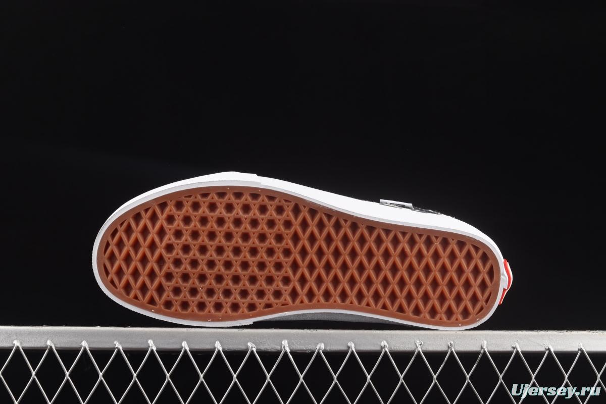 Vans Style 36 black side checkerboard plaid low edge professional skateboard shoes VN0A5FCB9CU