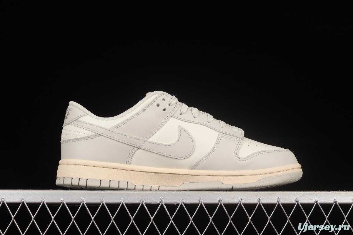 NIKE DUNK Low Bone White Color Matching SB Buckle Backboard Fashion Casual Sneakers DD1503-107