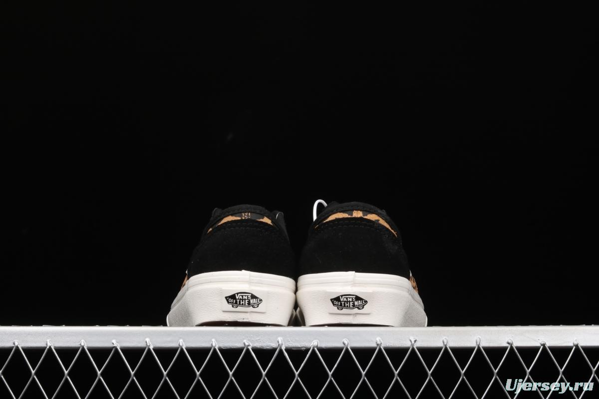 Vans Style 36 Decon Sf Vance leopard print spliced fur retro low upper shoes VN0A3MVL4Y5