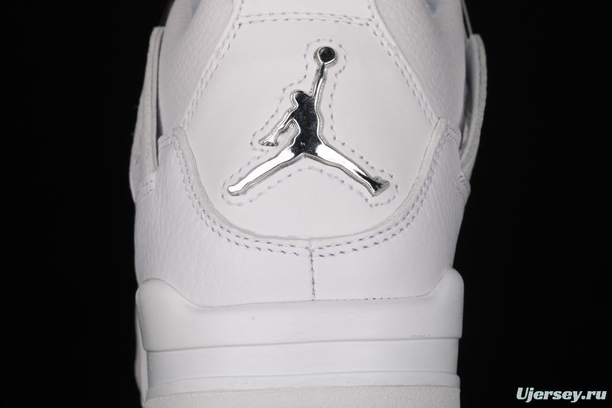 Air Jordan4 Retro PureMoney White Cat headlayer True Standard 308497-100