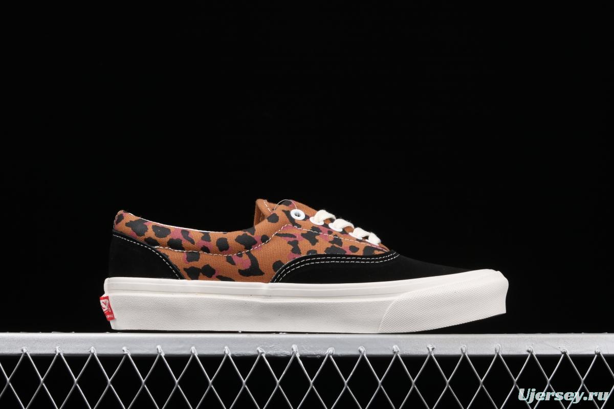 Vans Og Era Lx 2021 new leopard print spliced low-top casual board shoes VN0A3CXN4MC