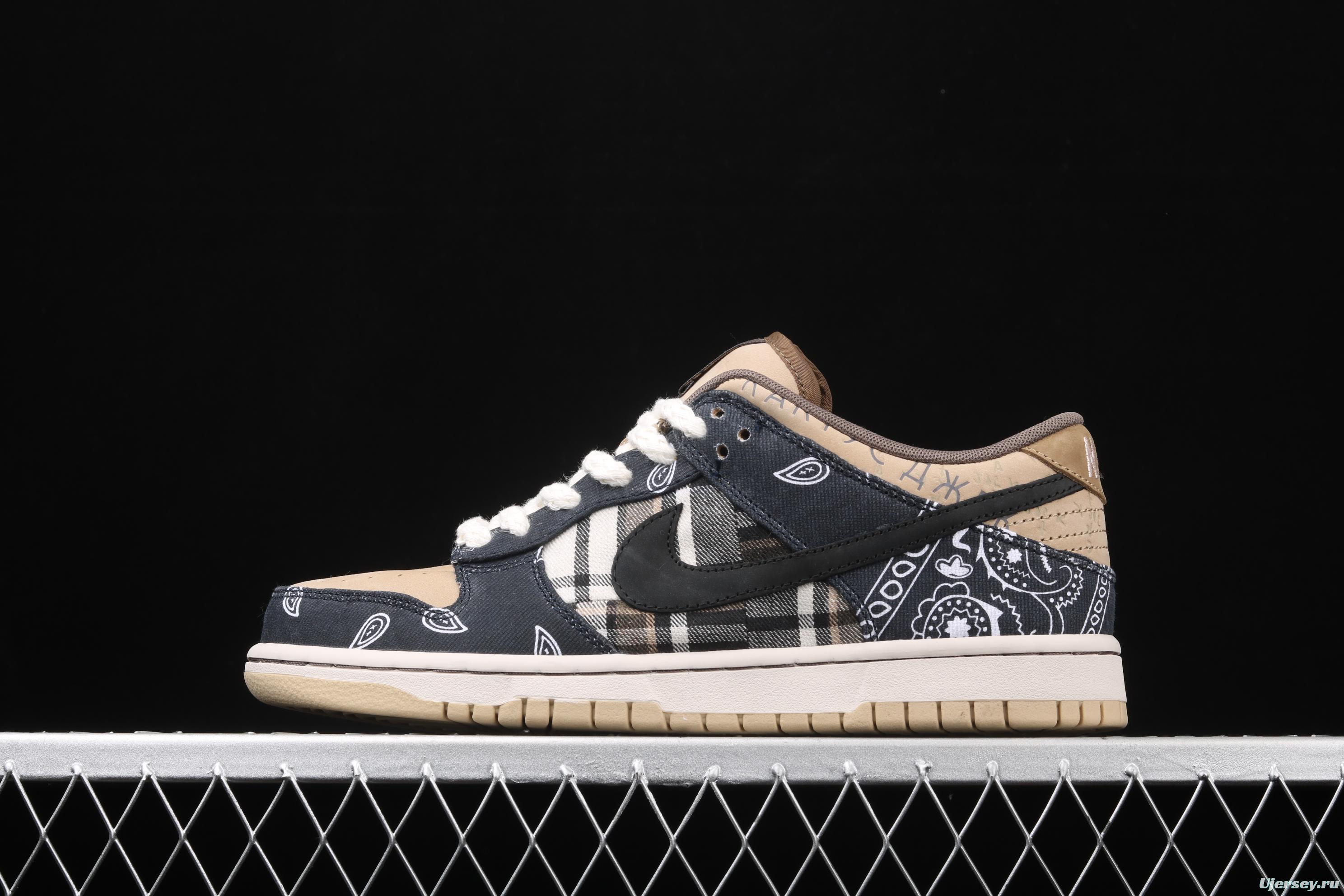 Travis Scott × SB DUNK joint name board shoes cashew fruit CT5053-001