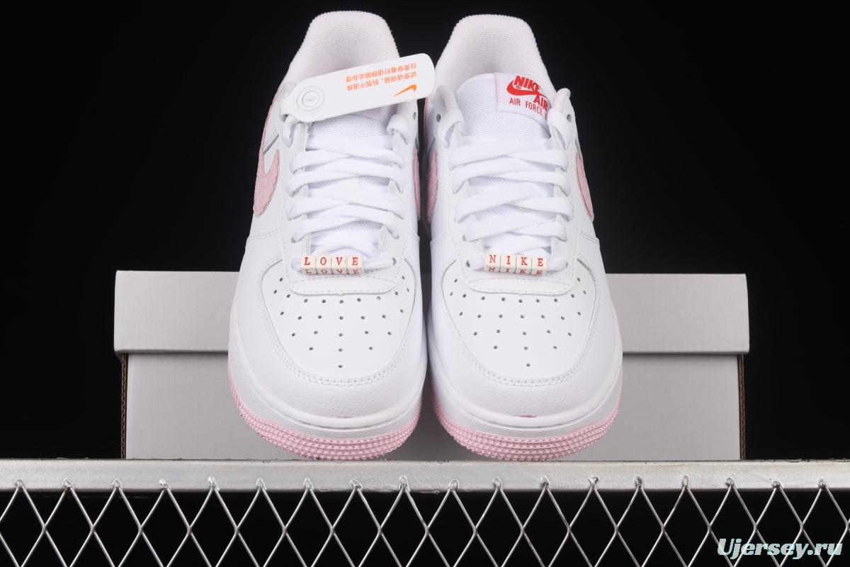 NIKE Air Force 1 Valentine's Day low-top casual board shoes DQ9320-100 for Valentine's Day