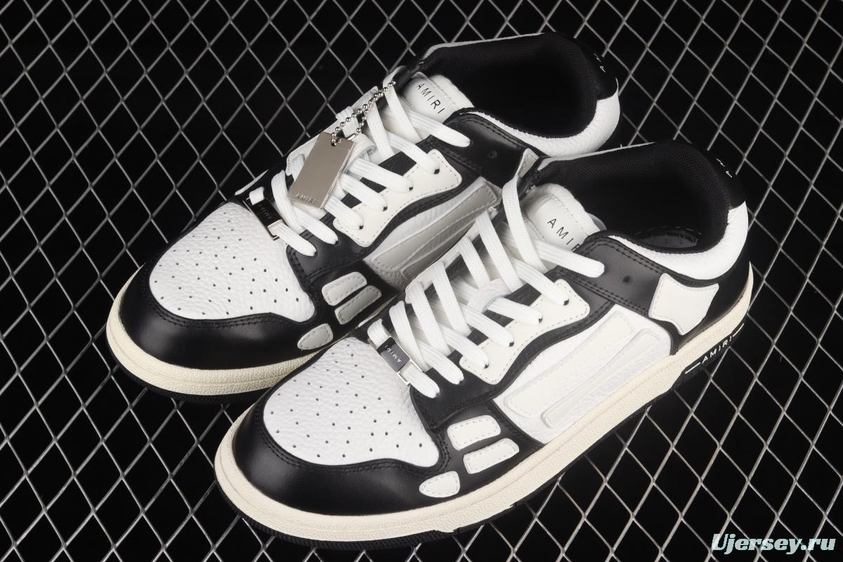 AMIRI 21SS SKEL-TOP bone low gang black and white