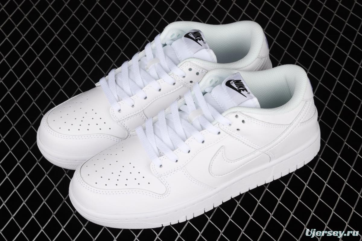 NIKE SB DUNK Low Prm pure white color SB buckle rebound fashion leisure board shoes DD1503-109