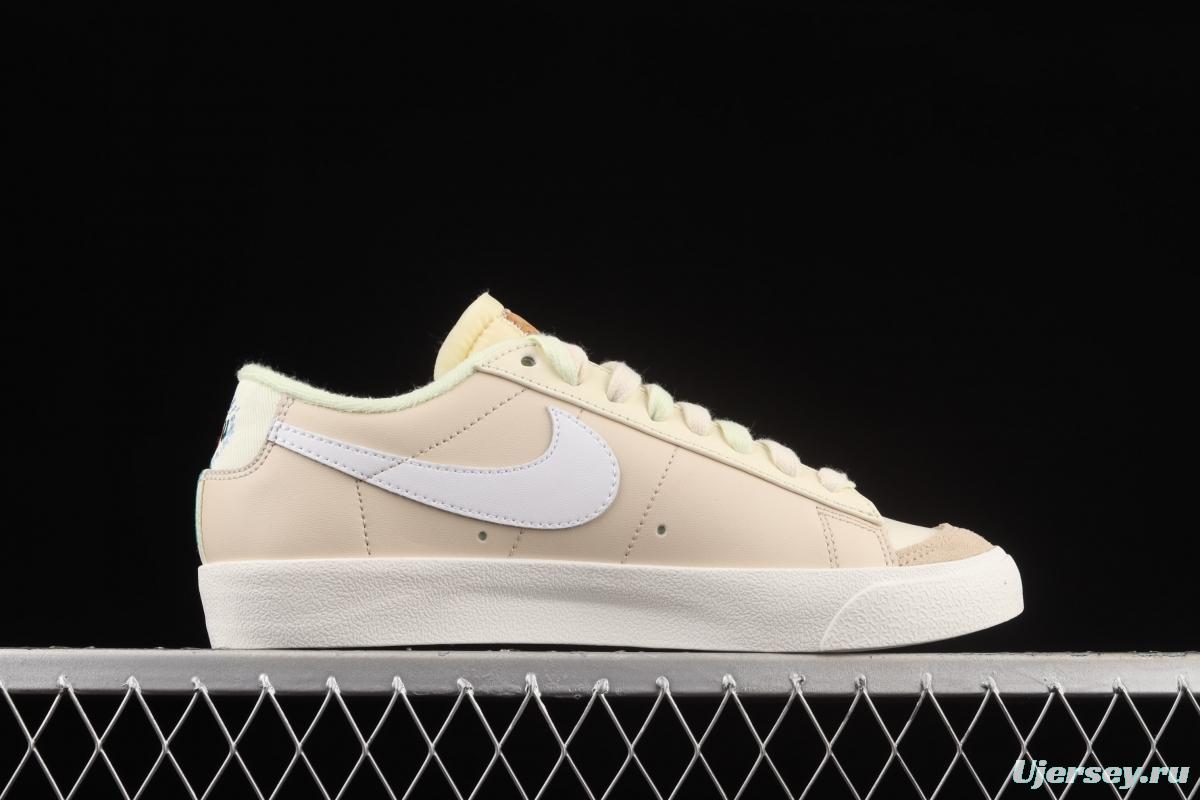 NIKE Blazer Low'77 Vintage Trail Blazers Leather Leather low-top Leisure Board shoes DM7186-011