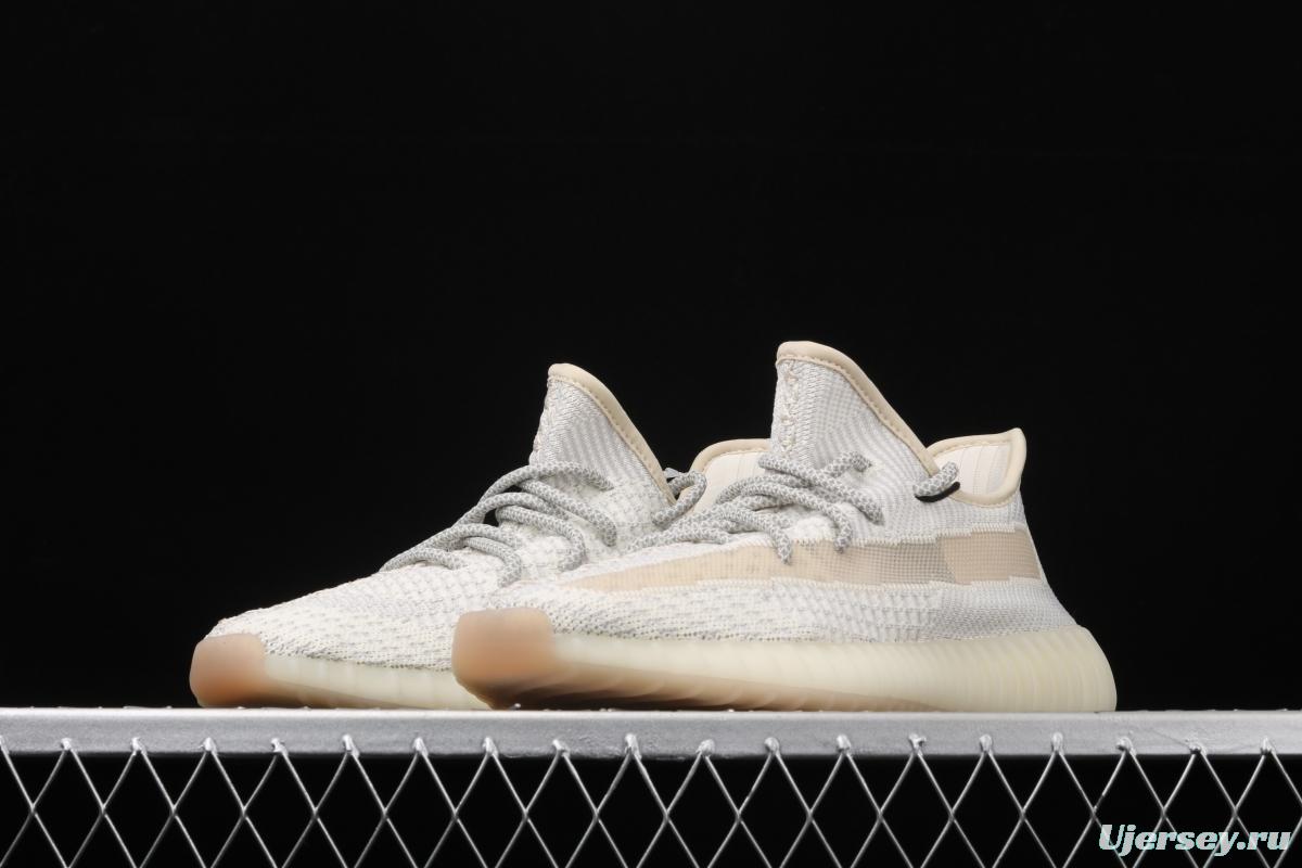 Adidas Yeezy 350 Boost V2 FU9161 Darth Coconut 350 second generation beard white hollowed-out angel color BASF Boost original