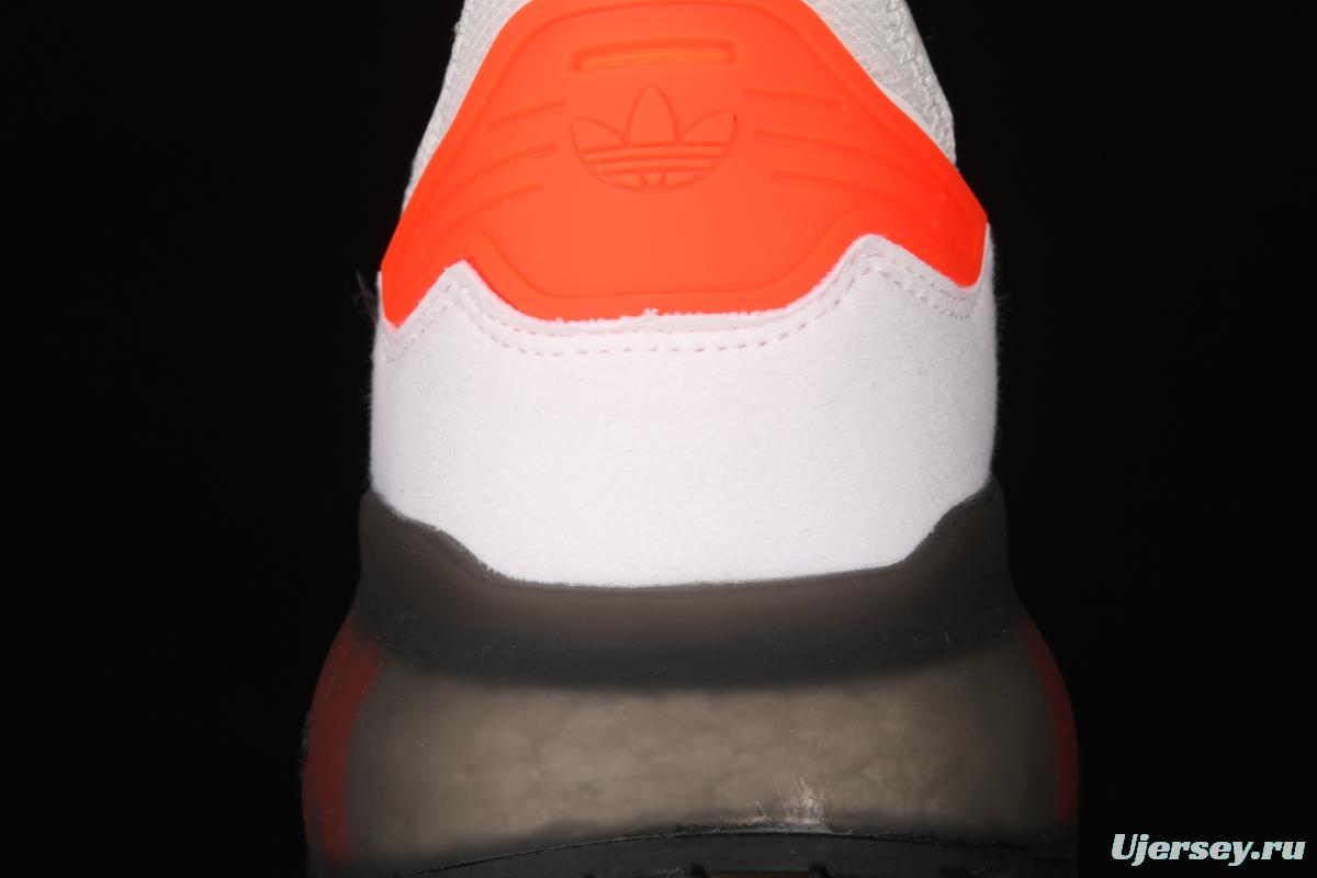 Adidas ZX 2K Boost F38773 2021 Spring New Clover Popcorn vintage running shoes